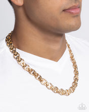 Load image into Gallery viewer, Complete Look Gold Men Necklace and Bracelet
