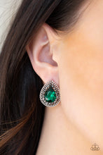 Load image into Gallery viewer, Debutante Debut Green Post Earring
