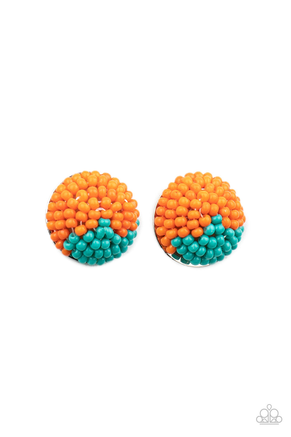 As Happy as can bead Orange Post earring