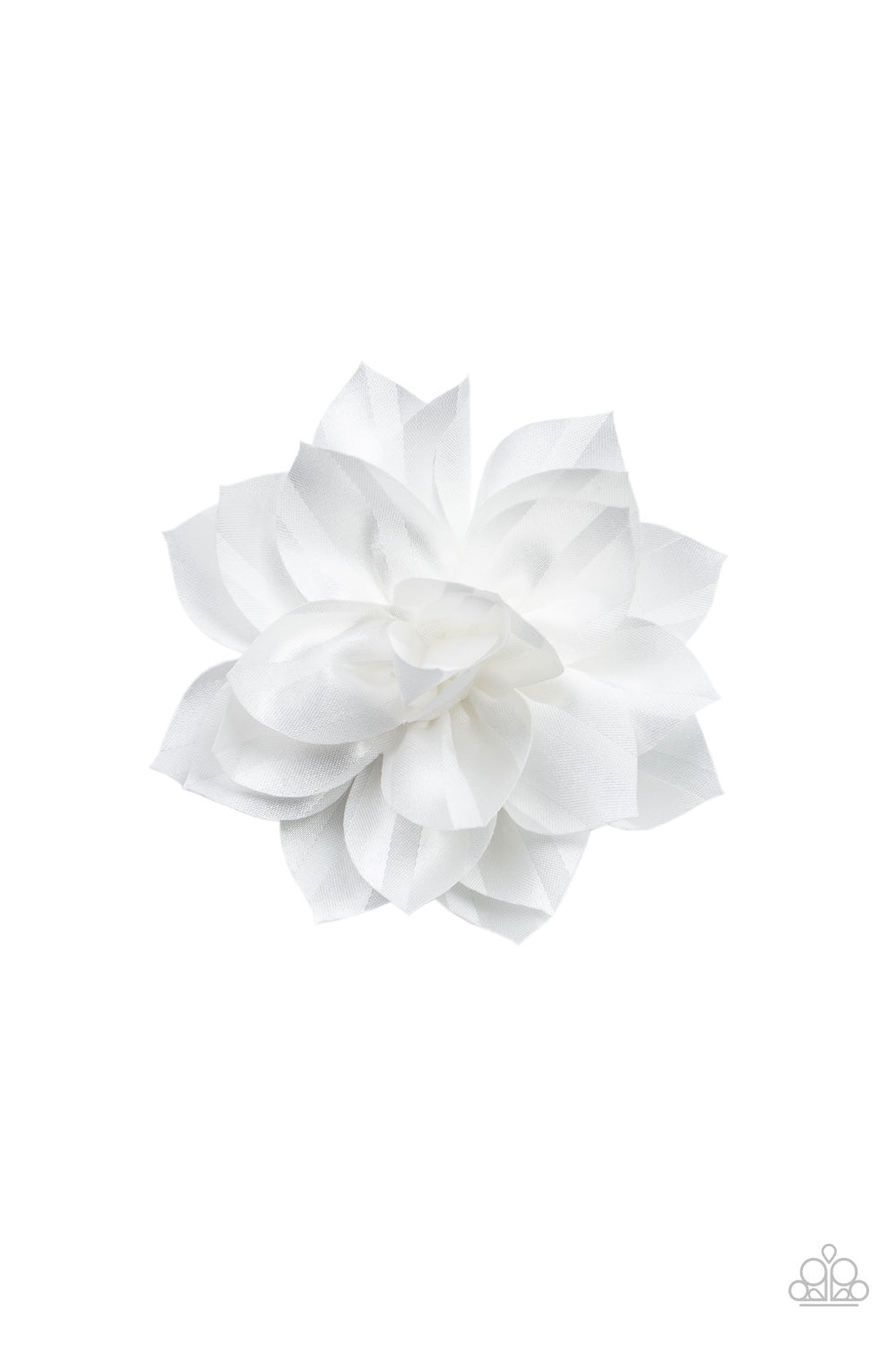 Gala Garden White Hair Clip