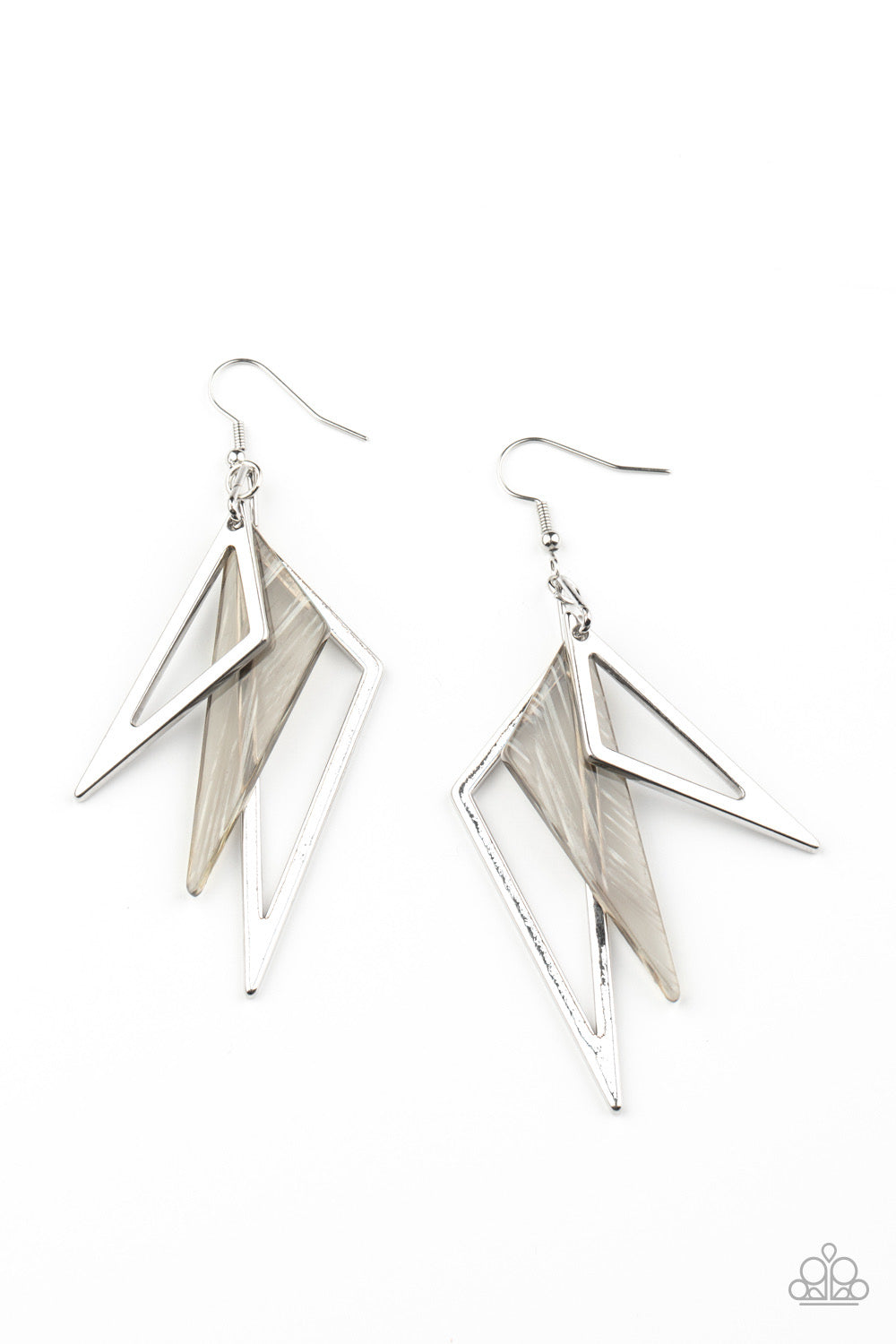 Evolutionary Edge Silver Earring