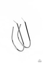 Load image into Gallery viewer, City Curves Black Hoop Earrings
