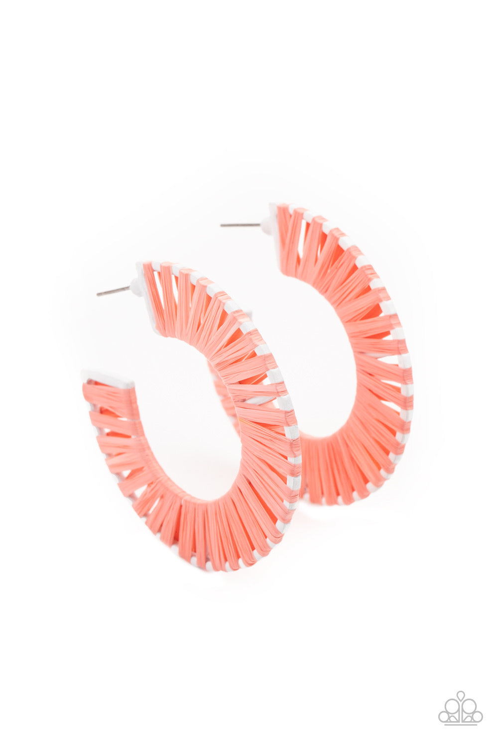 Everybody Conga-Orange Hoop Earring