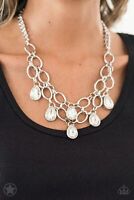 Paparazzi Show-Stopping Shimmer - White Necklace